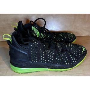 Nike Lebron XVIII 18 Dunkman Sneakers Black Electric Green CQ9283-005 Mens 10